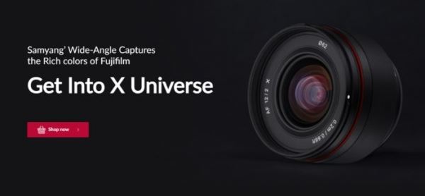 Анонсирован объектив Samyang AF 12mm F/2 X для Fujifilm