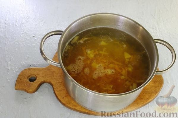 Сырный суп с куриным филе