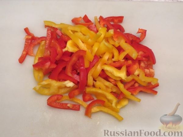 Запеканка из цветной капусты с болгарским перцем