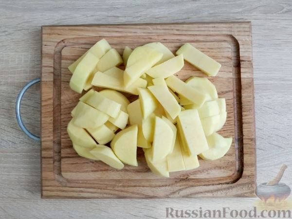 Жареная картошка с тыквой и луком