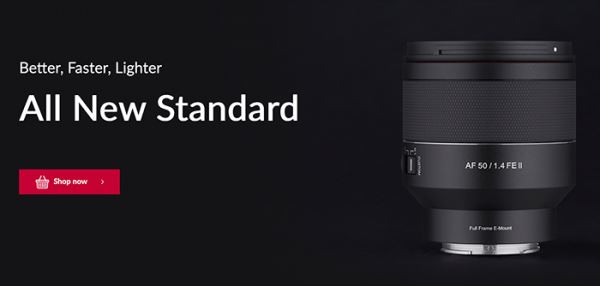 Анонсирован объектив Samyang 50mm F/1.4 FE II для Sony E-mount